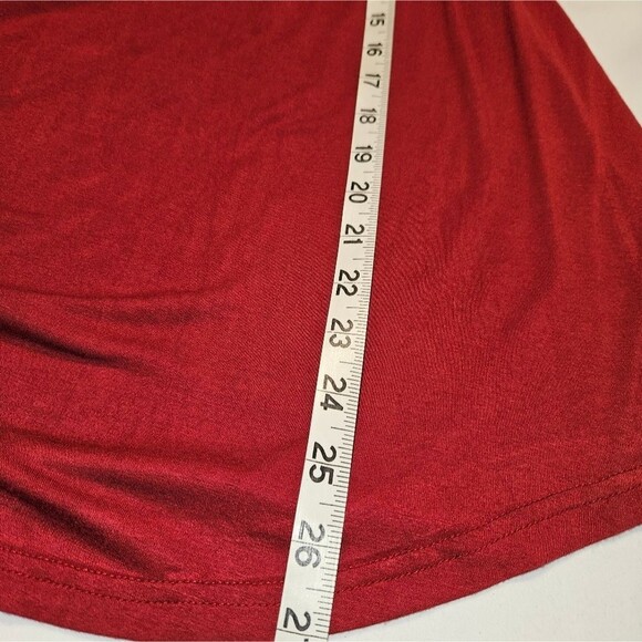 Womens Red Flowy Long sleeve Top Lou Keith Large, NWT - Picture 4 of 7